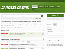 Tablet Screenshot of losangelesjobboard.com